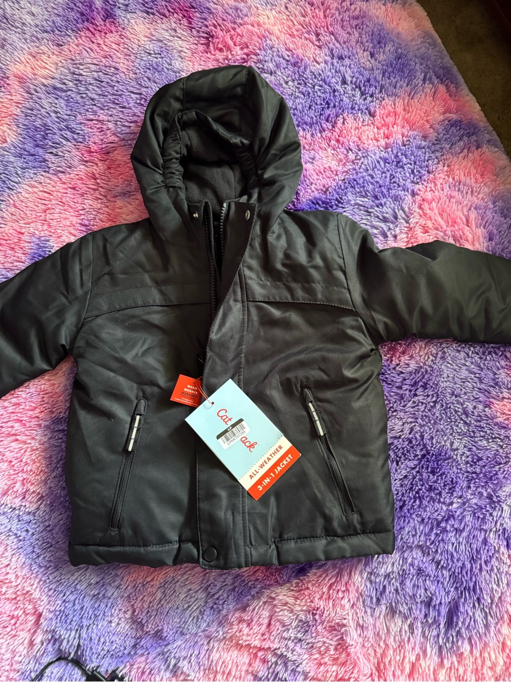 Cat & Jack Black Hooded Jacket for Kids